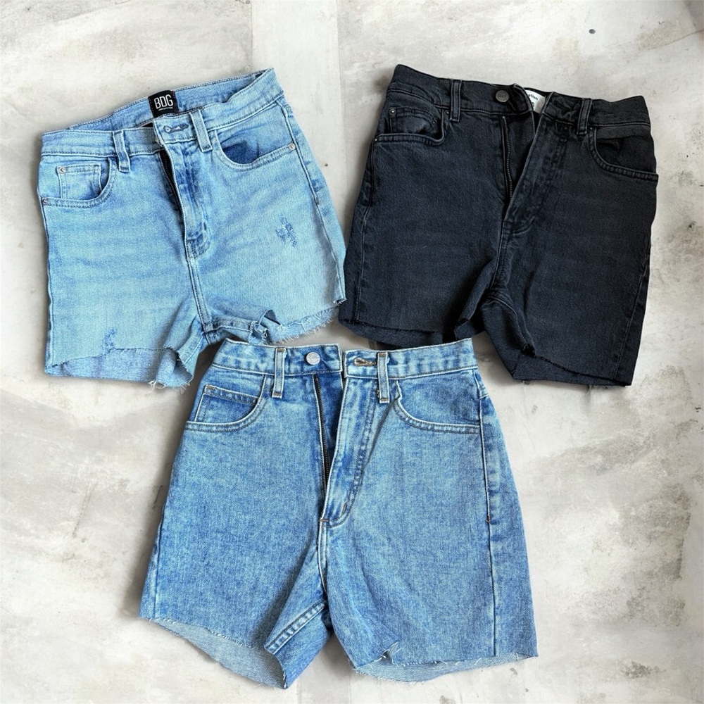 Women’s Denim Shorts Bundle - 2 Pairs Mixed Brands